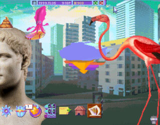 A lo-fi desktop.