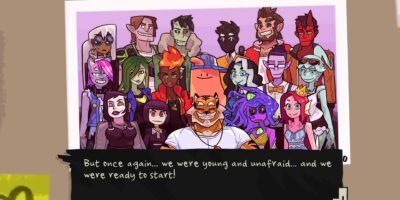 The cast of Monster Prom stand in a photograph. They are all monsters.